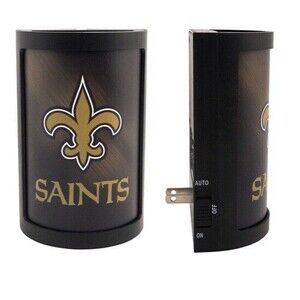 NFL New Orleans Saints LED Night Light Plug In Football Man Cave Home Decor